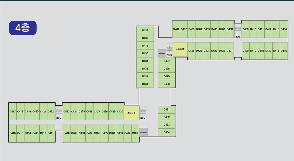 5호관(2BTL) 건물 안내도
