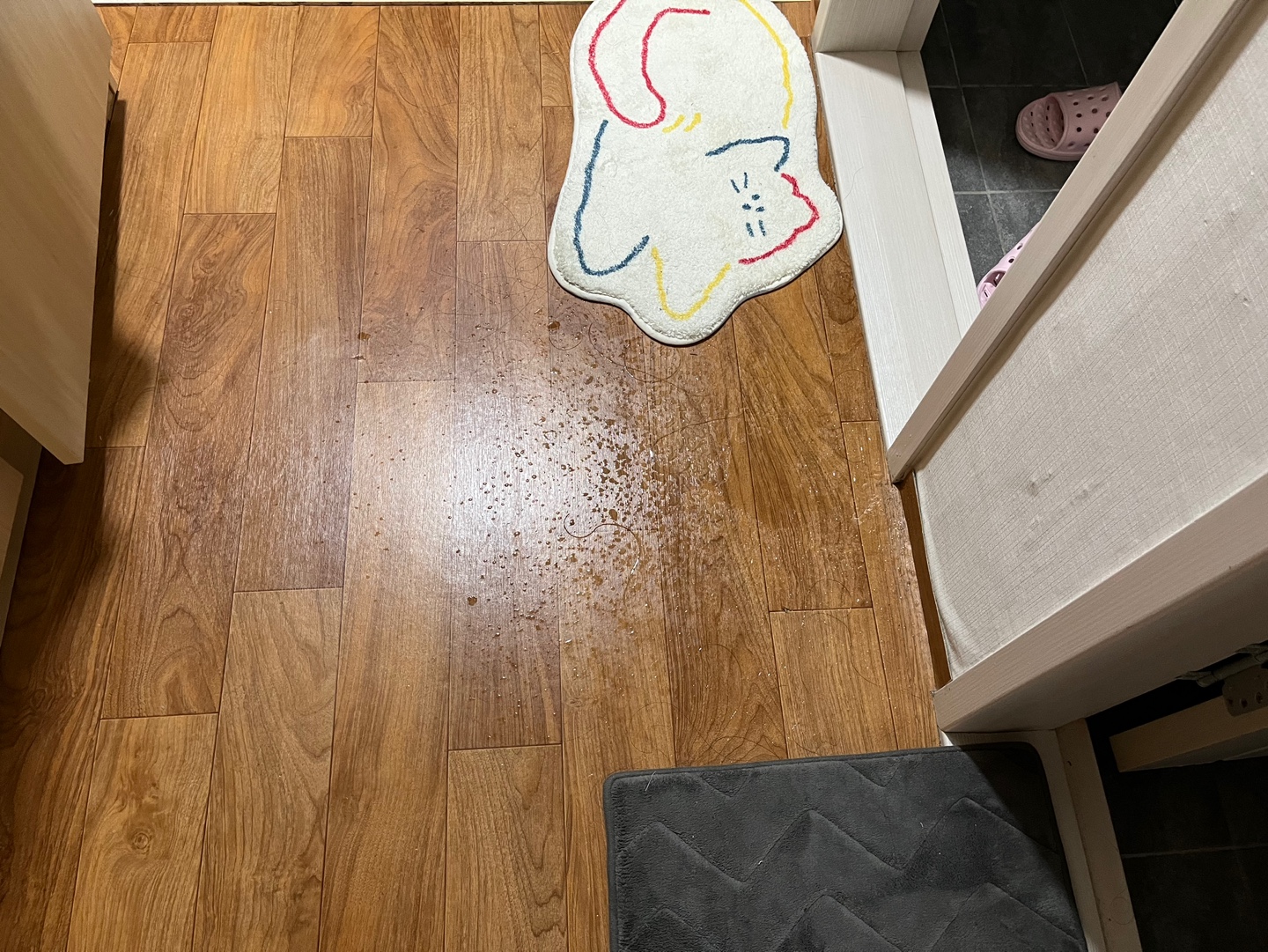 6호관 E동 433호 천장에서 물이 셉니다