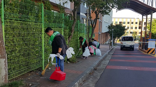 2017년도 하반기 학생생활관 주변 정화활동